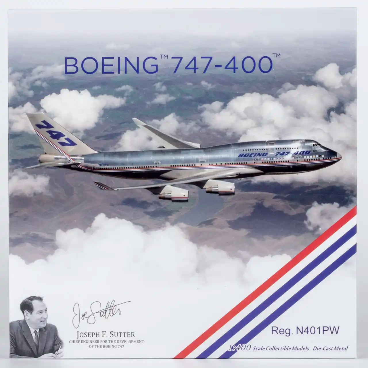 NG Models ULTIMATE 1:400 Boeing 747-400 N401PW "House Colors" 04009
