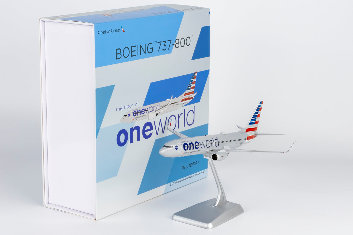 NG Models 1:200 American Airlines Boeing 737-800 "OneWorld" N973AN 08050