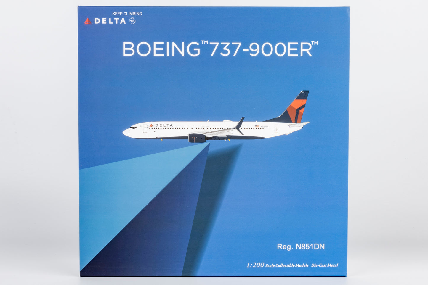 NG Models 1:200 Delta Air Lines Boeing 737-900ER scimitar N851DN 09008
