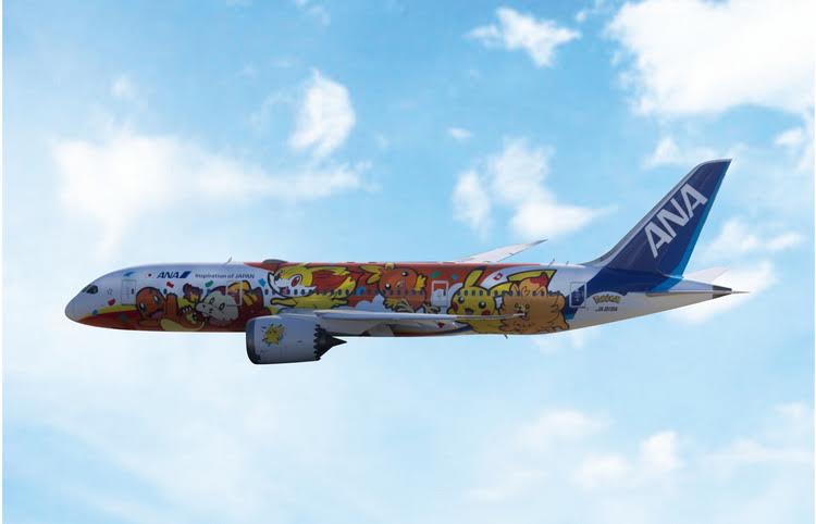 Pre-Order Phoenix Models 1:400 All Nippon Airways (ANA) Boeing 787-8 JA819A "Pokemon" 04723