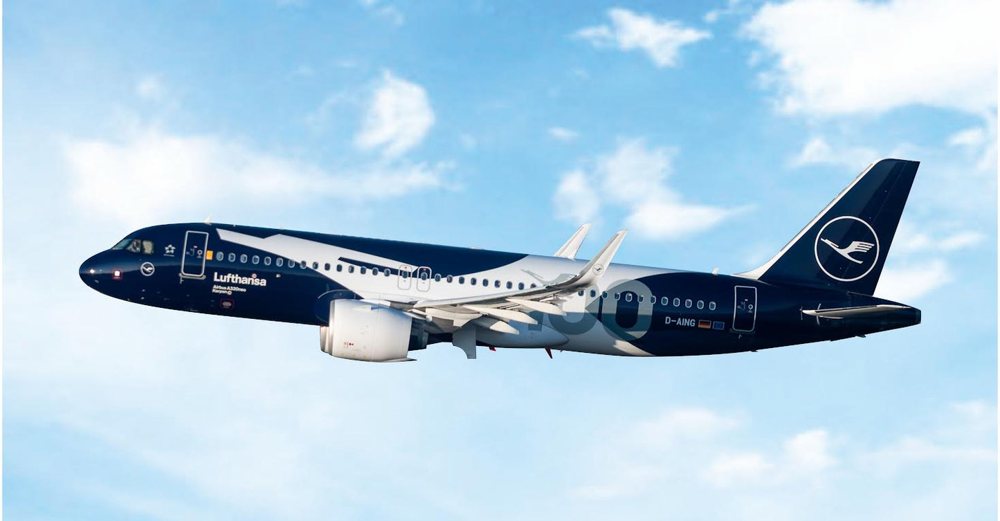 Pre-Order Phoenix Models 1:400 Lufthansa Airbus A320neo D-AING "100th Anniversary" 04683