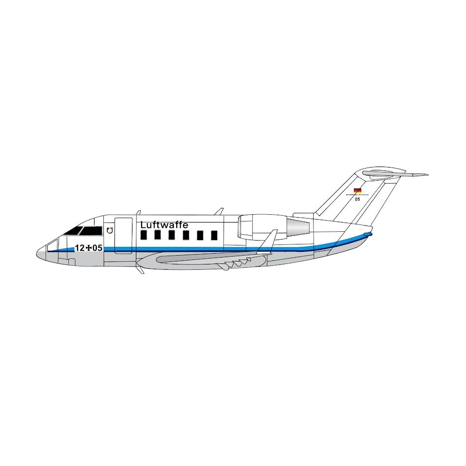 Pre-Order 3D Design Deck 1:400 Luftwaffe Challenger 601 12-05 184