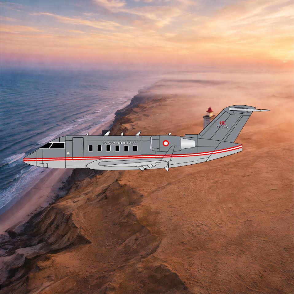 Pre-Order 3D Design Deck 1:400 Royal Danish Air Force Challenger 604 C-168 185