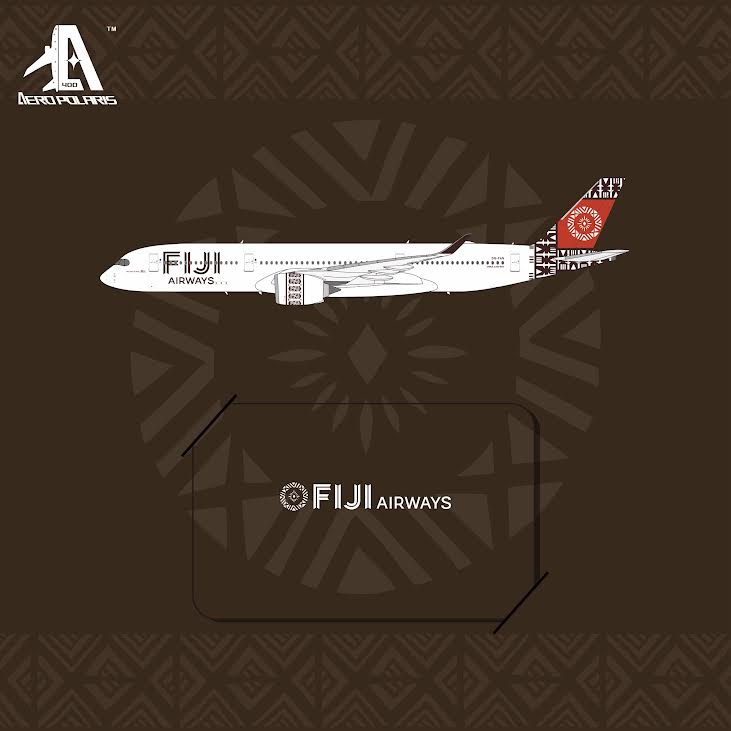 Pre-Order Aero Polaris 1:400 Fiji Airways Airbus A350-900 DQ-FAN HA3590011