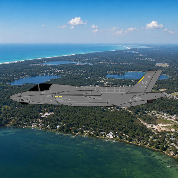 Pre-Order 3DD 1:400 USAF F-35A 15-5132 Elgin AFB 199