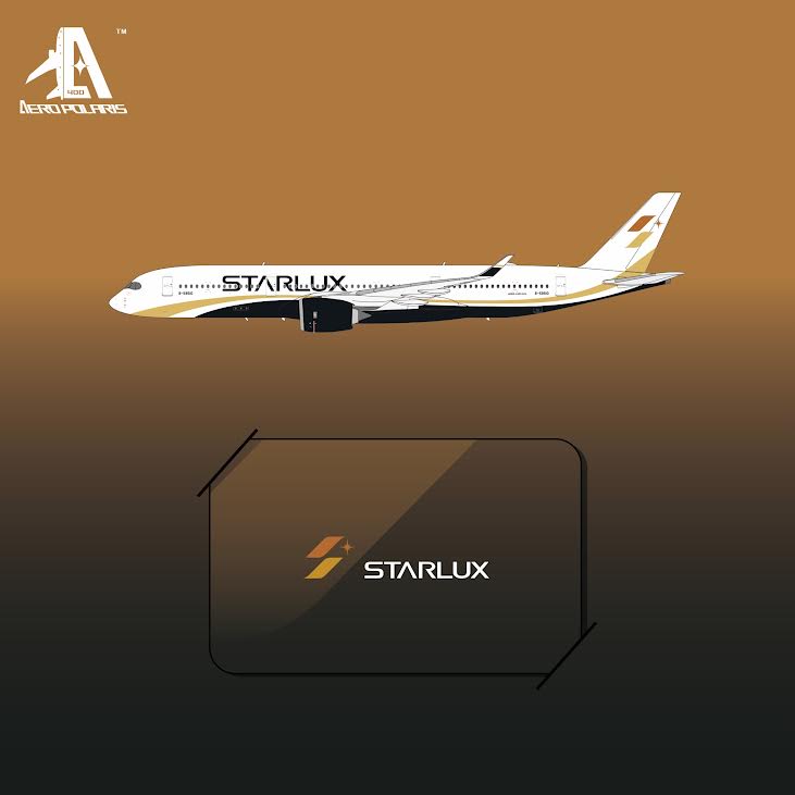 Pre-Order Aero Polaris 1:400 Starlux Airlines Airbus A350-900 B-58510 HA3590006