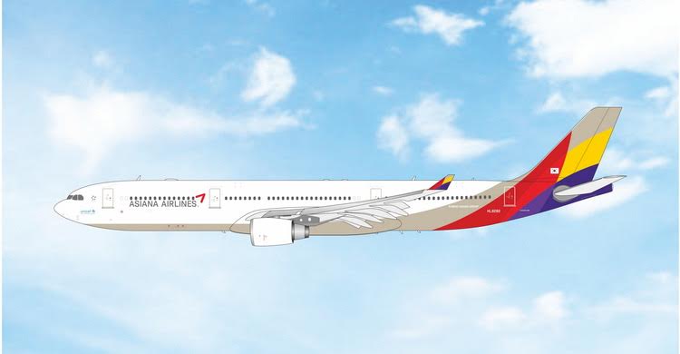 Pre-Order Phoenix Models 1:400 Asiana Airlines Airbus A330-300 HL8282 04695