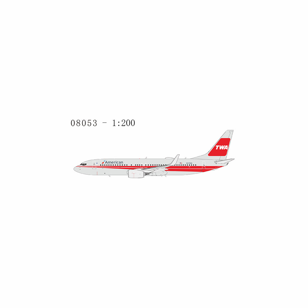 NG Models 1:200 American Airlines Boeing 737-800 "TWA retro" N915NN NG 08053