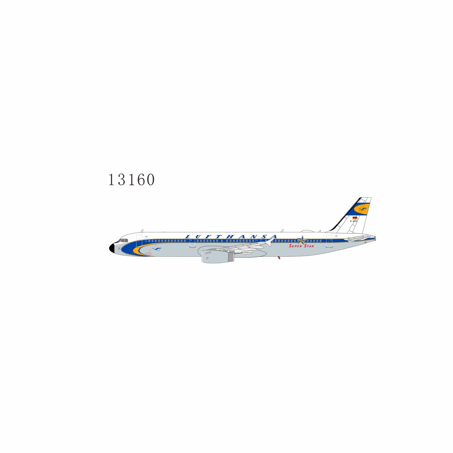 Pre-Order NG Models 1:400 Lufthansa Airbus A321 D-AISZ "Super Star Heritage" 13160