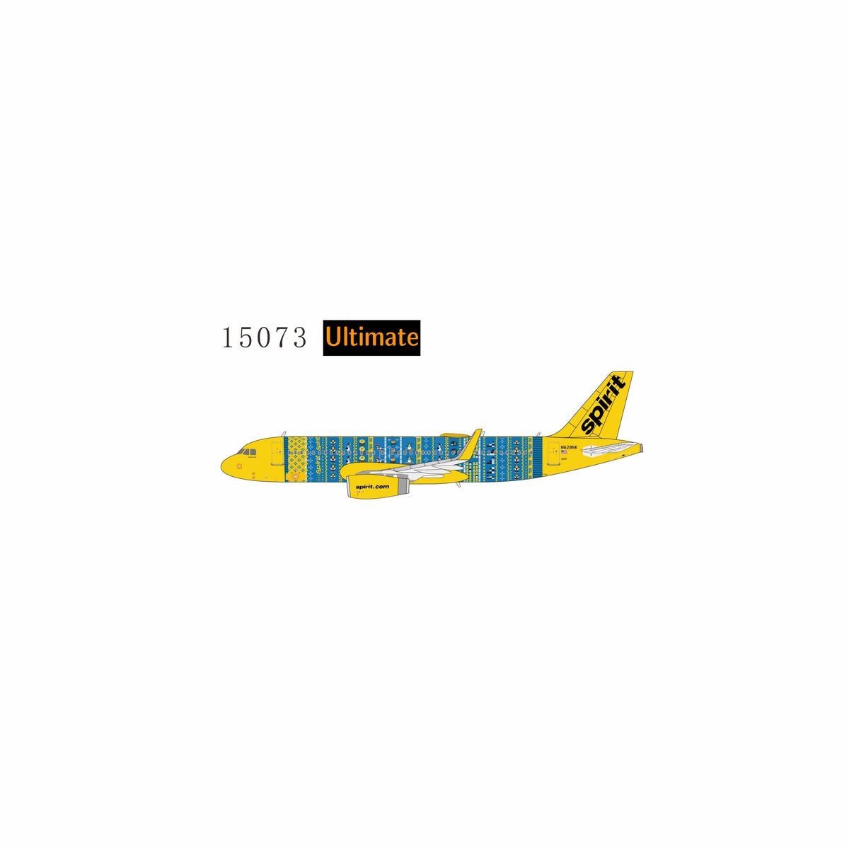 Pre-Order NG ULTIMATE 1:400 Spirit Airlines Airbus A320 N628NK "Winter Sweater" 15073