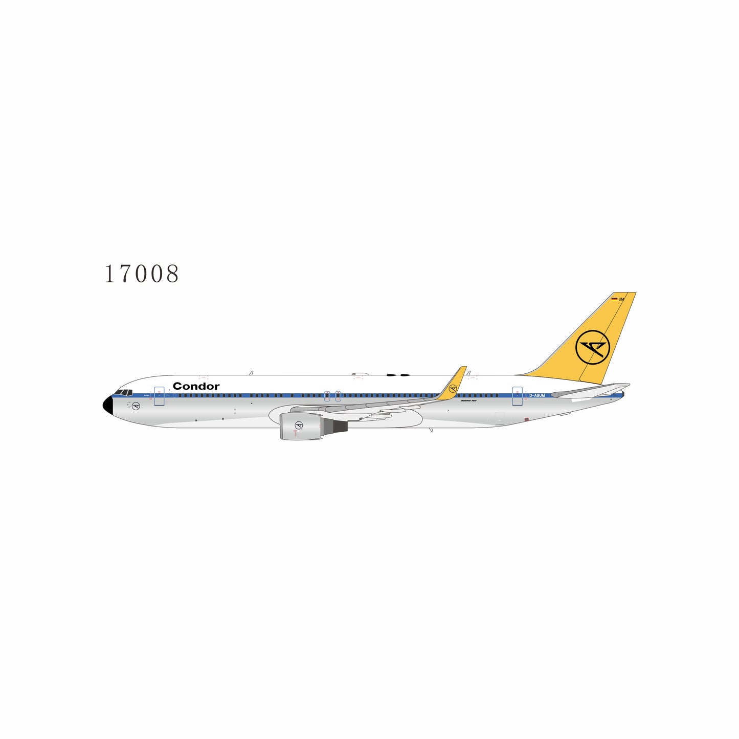 NG Models 1:400 Condor Boeing 767-300ER D-ABUM "retro" 17008