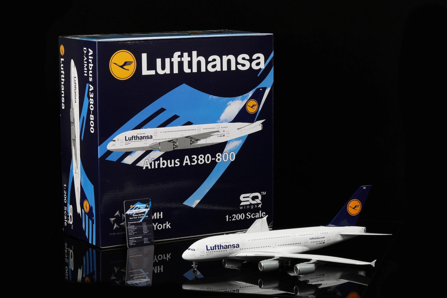Pre-Order SQ Wings 1:200 Lufthansa Airbus A380 D-AIMH L2078
