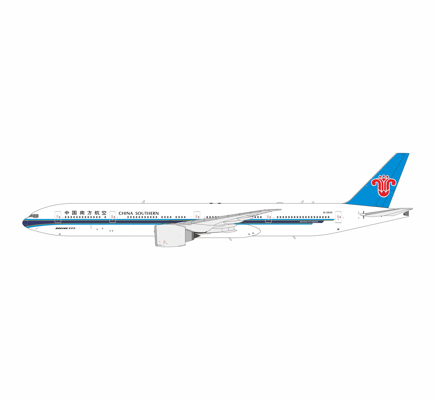 NG Models 1:400 China Southern Airlines Boeing 777-300ER B-2099 24205