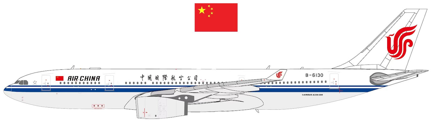 Kylin Models 1:400 Air China Airbus A330-200 B-6130 "Chinese Government" K332CCA01