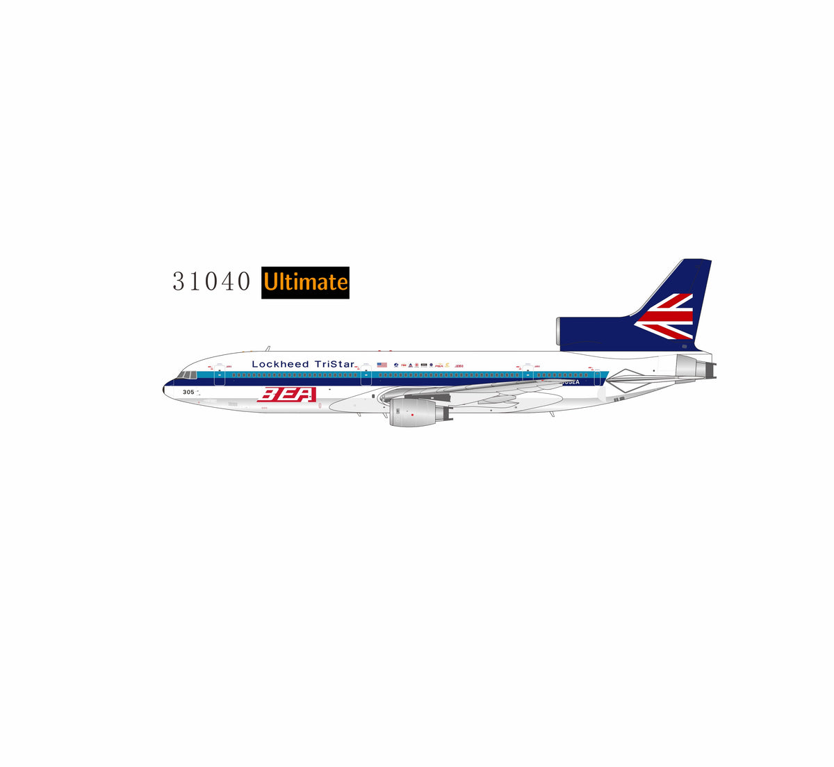 Pre-Order NG ULTIMATE 1:400 Lockheed Aircraft (BEA) Lockheed L-1011-1 N305EA "contemporary livery" 31040