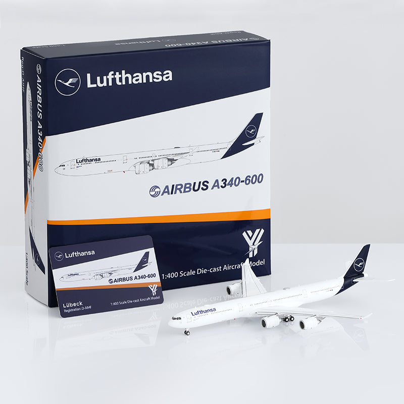 Pre-Order YY Wings 1:400 Lufthansa Airbus A340-600 D-AIHF "New Livery"