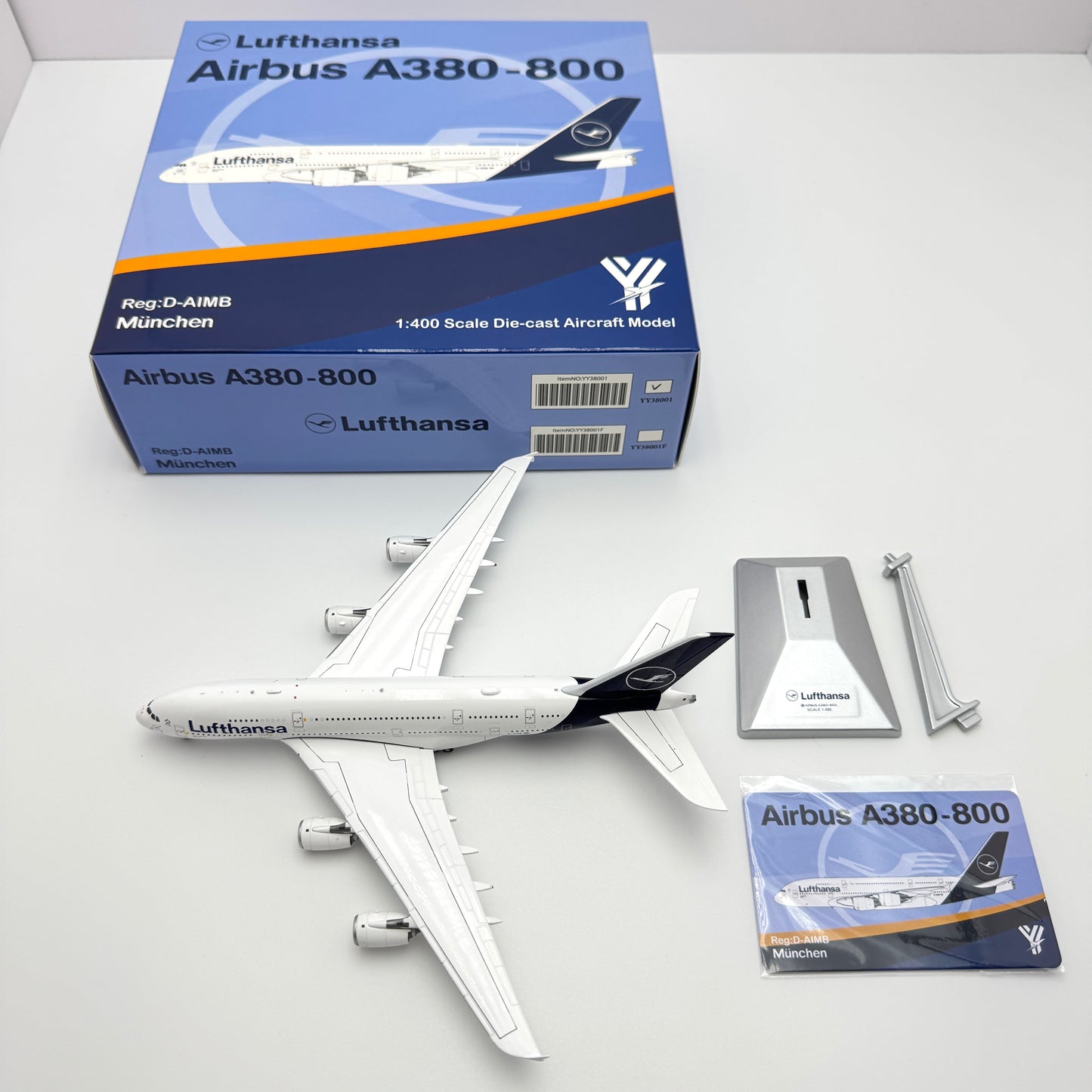 Pre-Order YY Wings 1:400 Lufthansa Airbus A380 D-AIMB "New Livery"