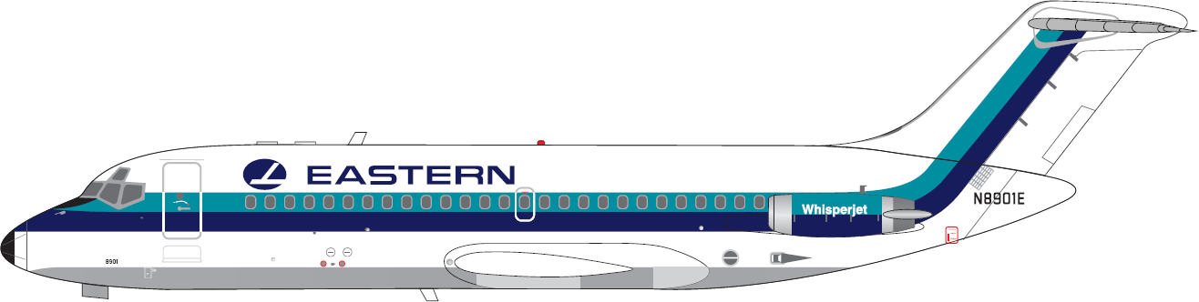 Pre-Order V1:400 Eastern Air Lines McDonnell Douglas DC-9-14 N8901E 400010