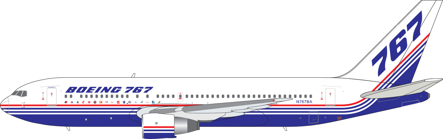 Pre-Order V1:400 Boeing 767-200 N767BA House Livery 400016