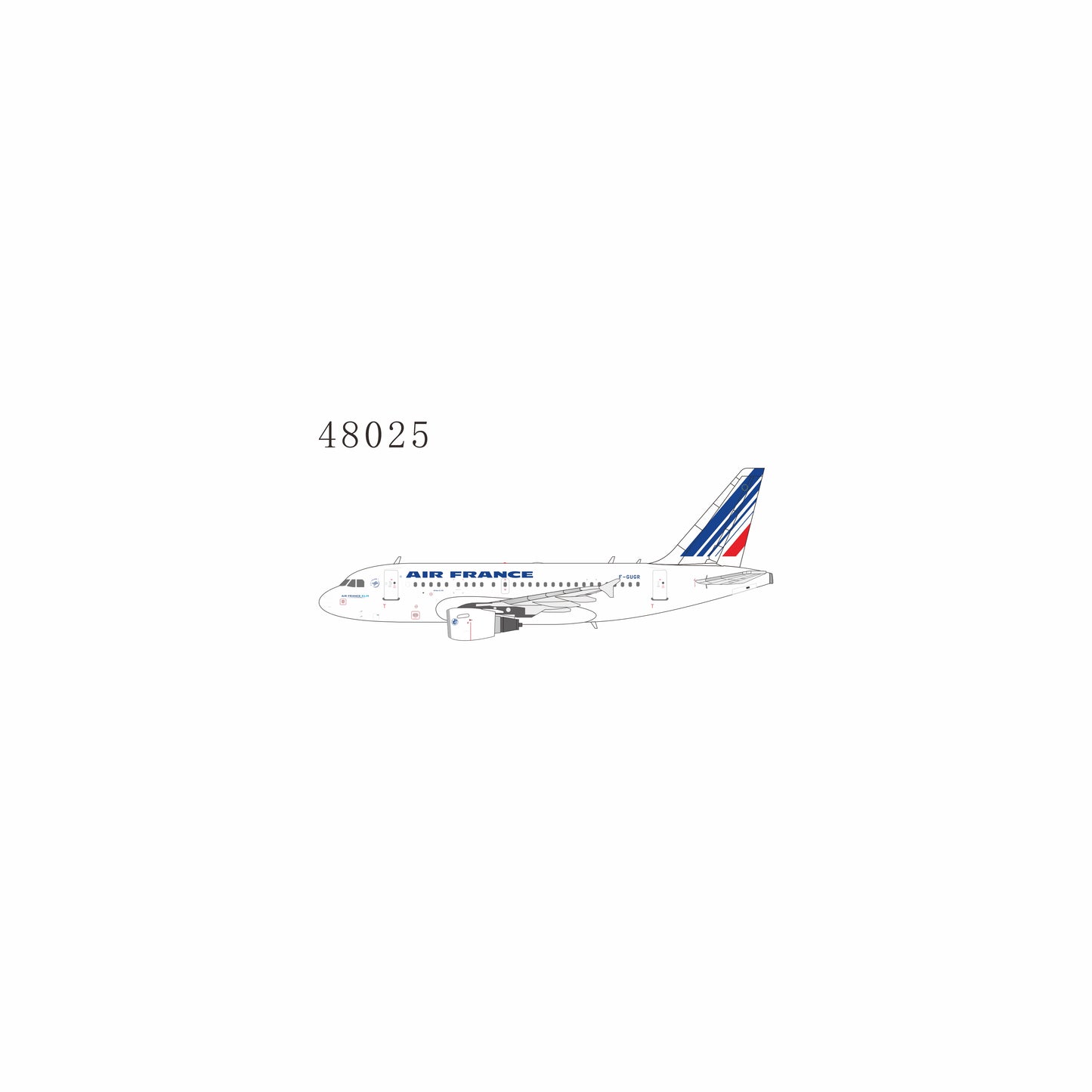 Pre-Order NG Models 1:400 Air France Airbus A318 F-GUGR 48025