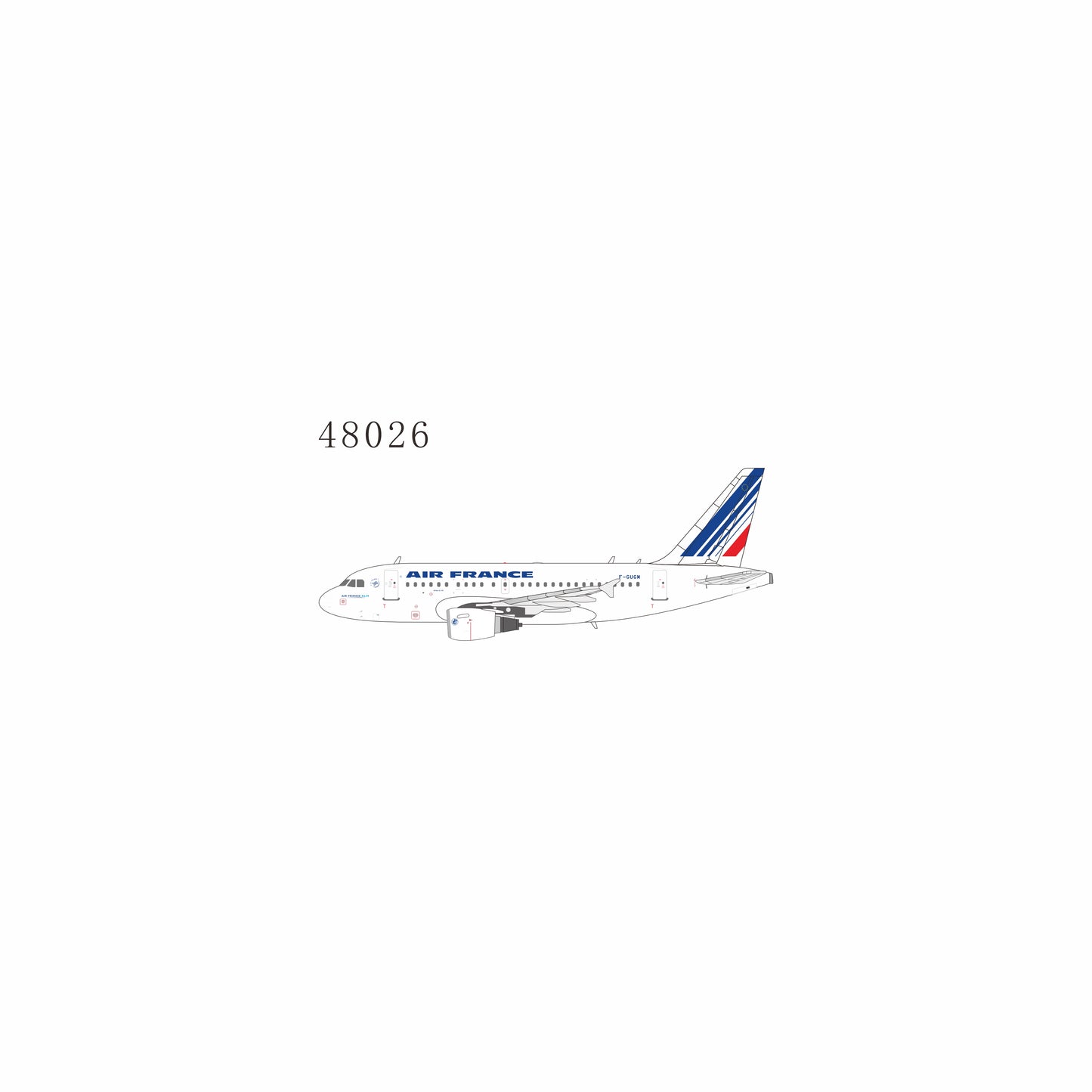 Pre-Order NG Models 1:400 Air France Airbus A318 F-GUGM 48026