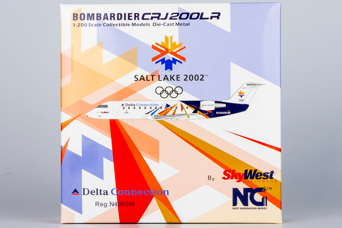 NG Models 1:200 Delta Connection (SkyWest) CRJ-200 N498SW "Salt Lake Ctiy 2002" NG 52065