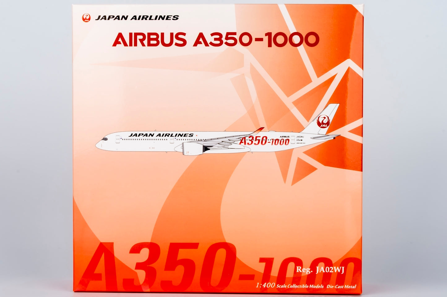 NG Models 1:400 Japan Airlines (JAL) A350-1000 JA02WJ with red "A350-1000" NG 57013