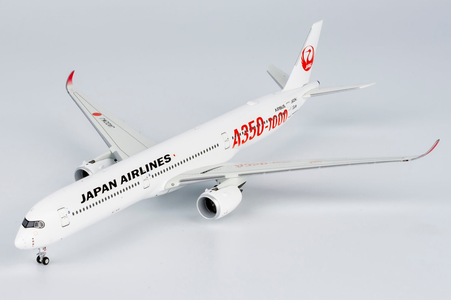 NG Models 1:400 Japan Airlines (JAL) A350-1000 JA02WJ with red "A350-1000" NG 57013