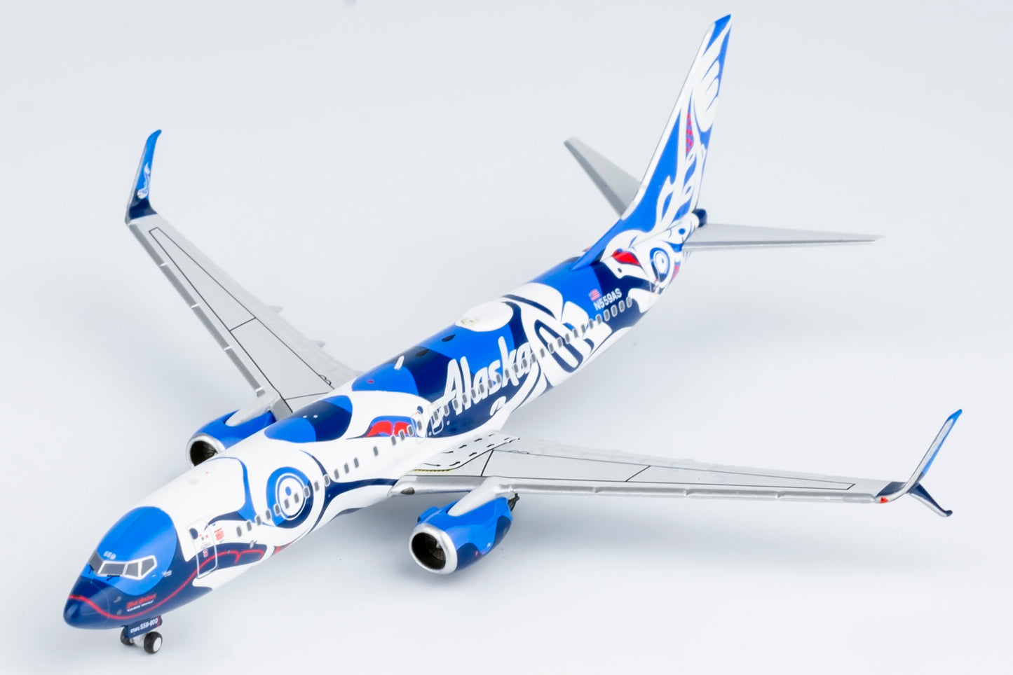 NG Models 1:400 Alaska Airlines Boeing 737-800 "Salmon People" N559AS NG 58196