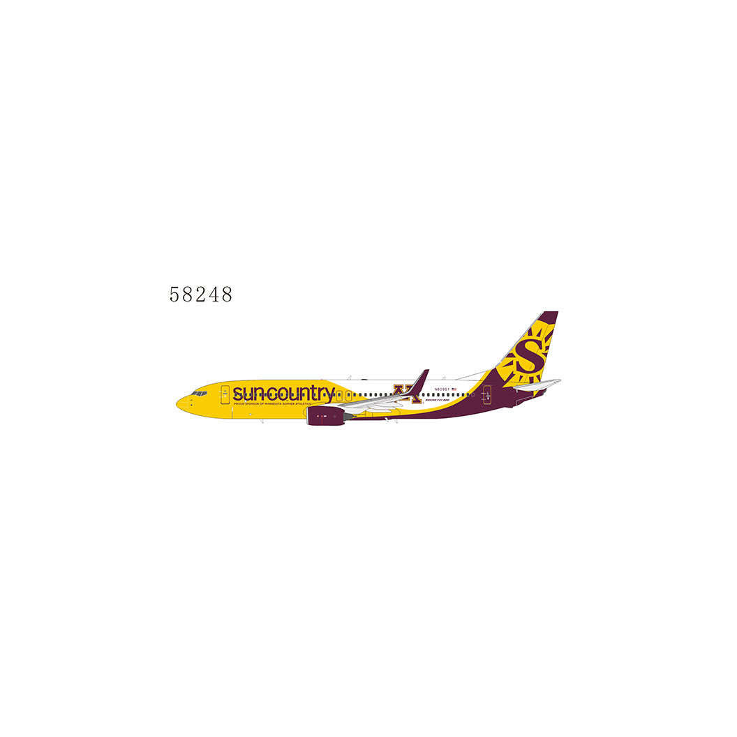 NG Models 1:400 Sun Country Boeing 737-800 "Minnesota Gophers" N809SY 58248