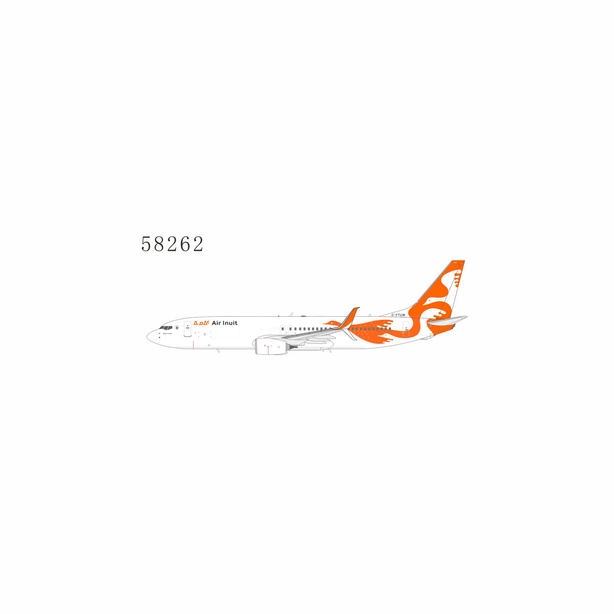 Pre-Order NG Models 1:400 Air Inuit Boeing 737-800C C-FTUW 58262