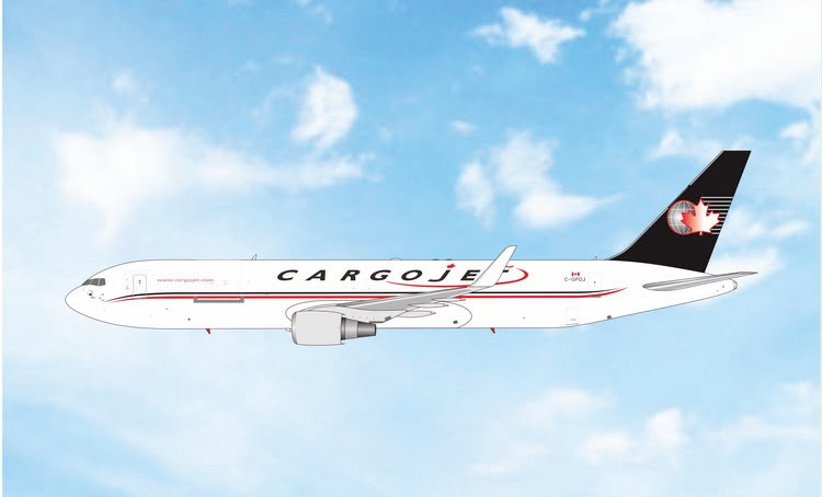 Pre-Order Phoenix Models 1:400 Cargojet Boeing 767-300ER winglets C-GPDJ 12129