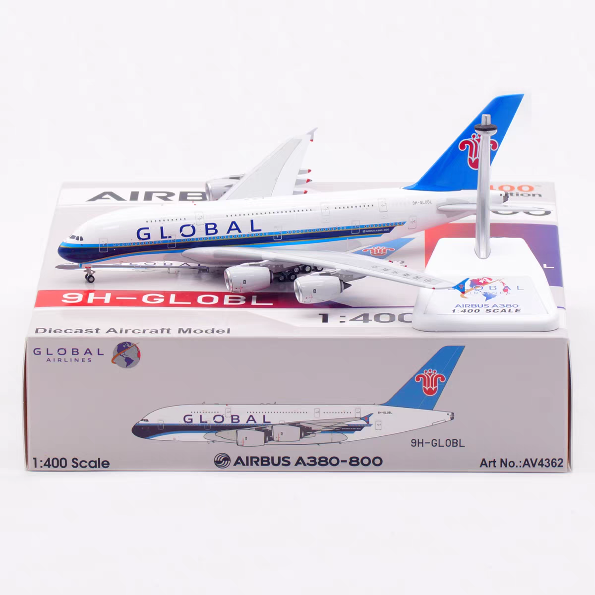 AV400 Global Airlines Airbus A380-841 9H-GLOBL AV4362