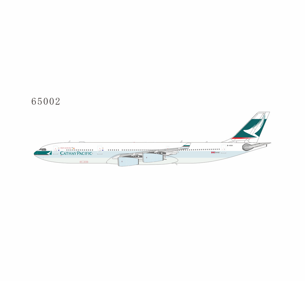 Pre-Order NG Models 1:400 Cathay Pacific Airbus A340-300 B-HXH 65002