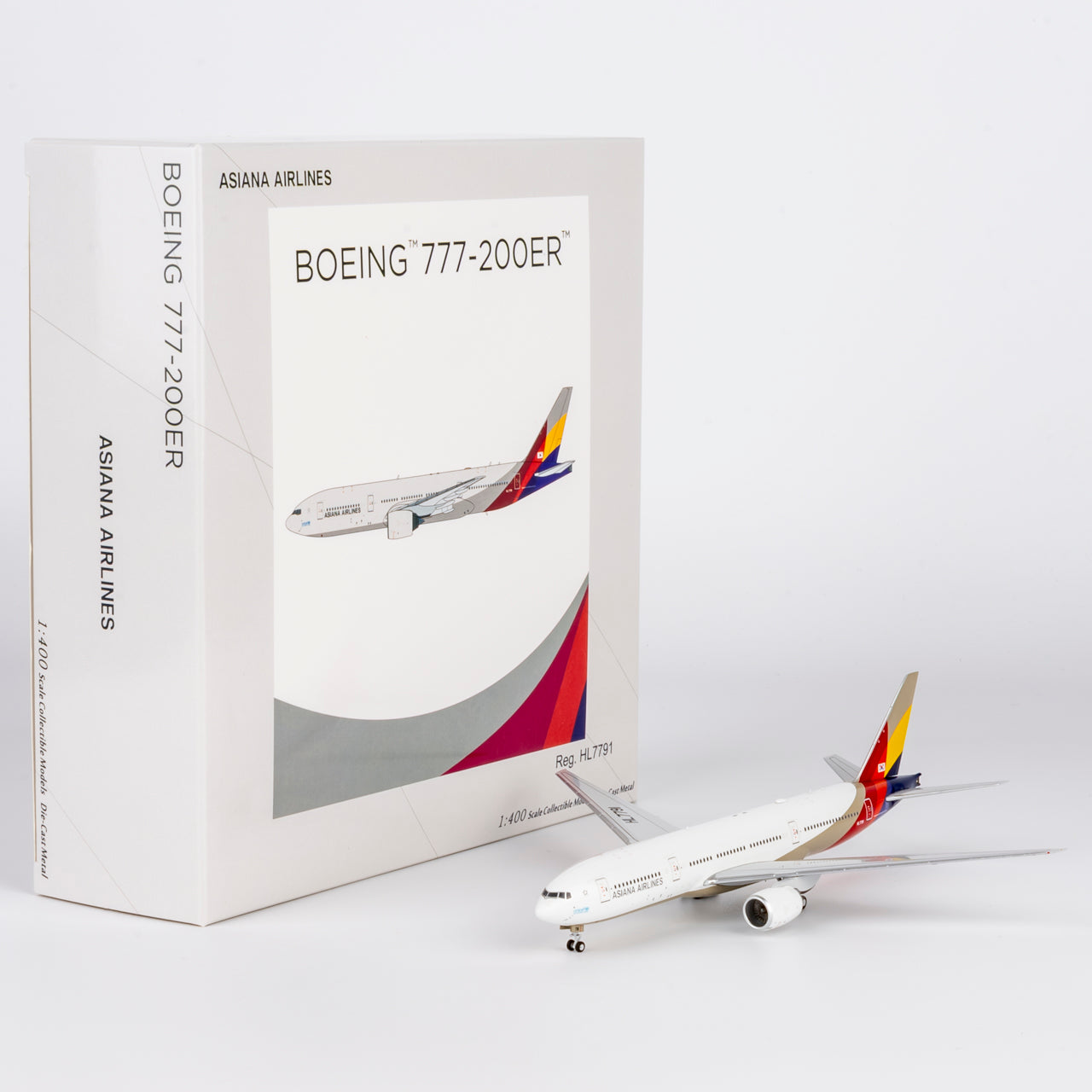 NG Models 1:400 Asiana Airlines Boeing 777-200 "revised livery" HL7791 NG 72066