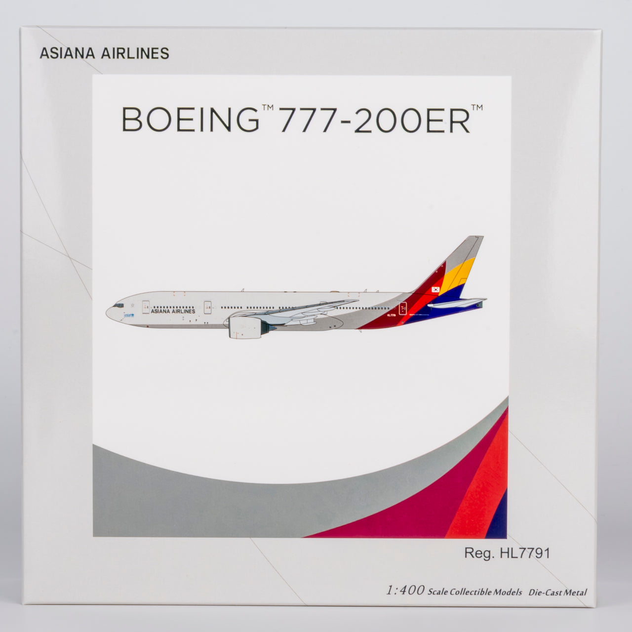 NG Models 1:400 Asiana Airlines Boeing 777-200 "revised livery" HL7791 NG 72066