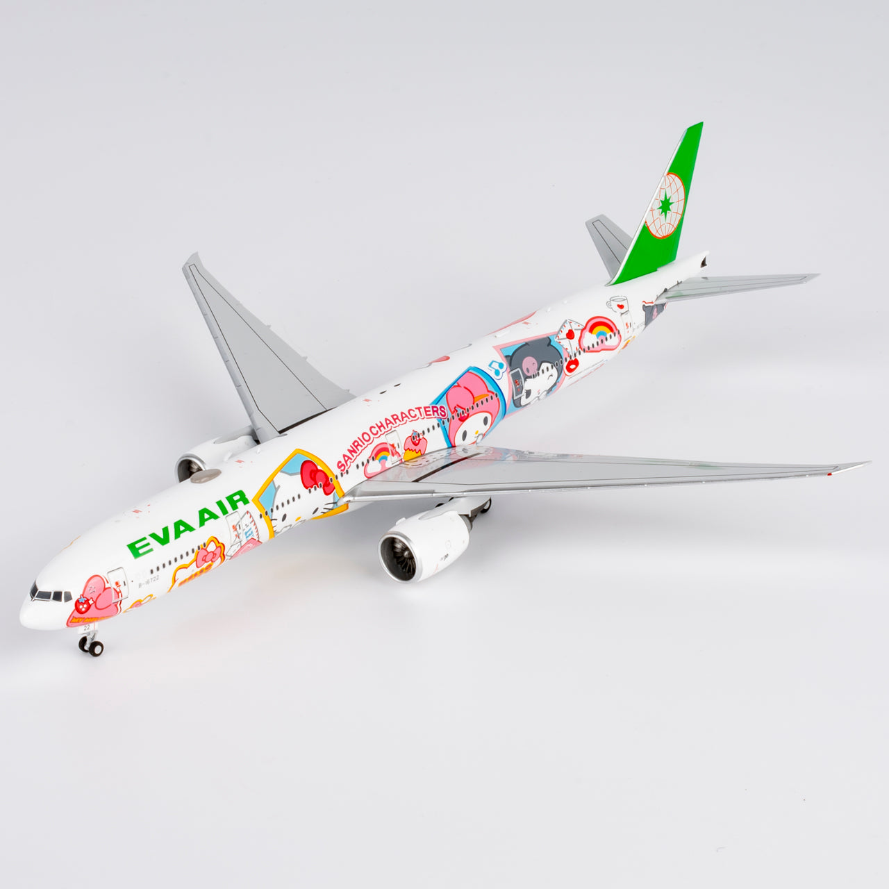 NG Models 1:400 Eva Airways Boeing 777-300 "Hello Kitty Besties Jet" B-16722 NG 73075