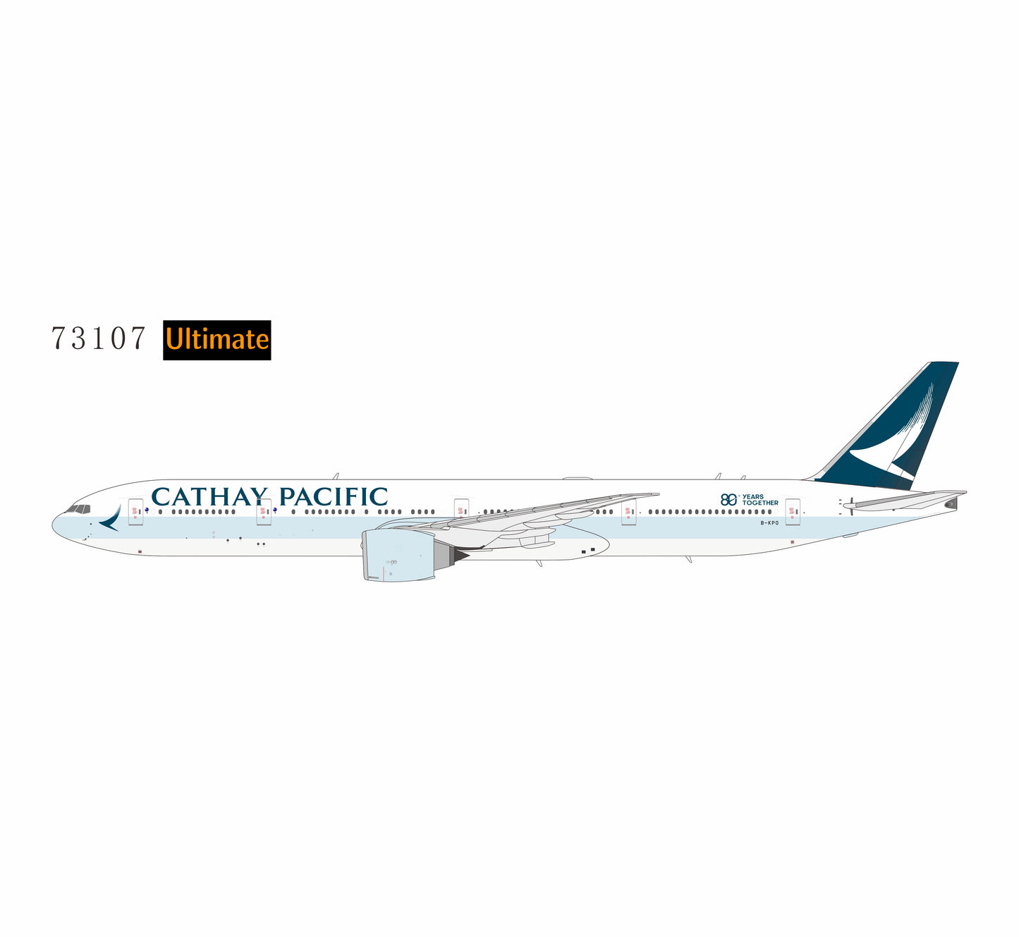 Pre-Order NG ULTIMATE 1:400 Cathay Pacific Boeing 777-300ER B-KPO "80 Years Together" 73107