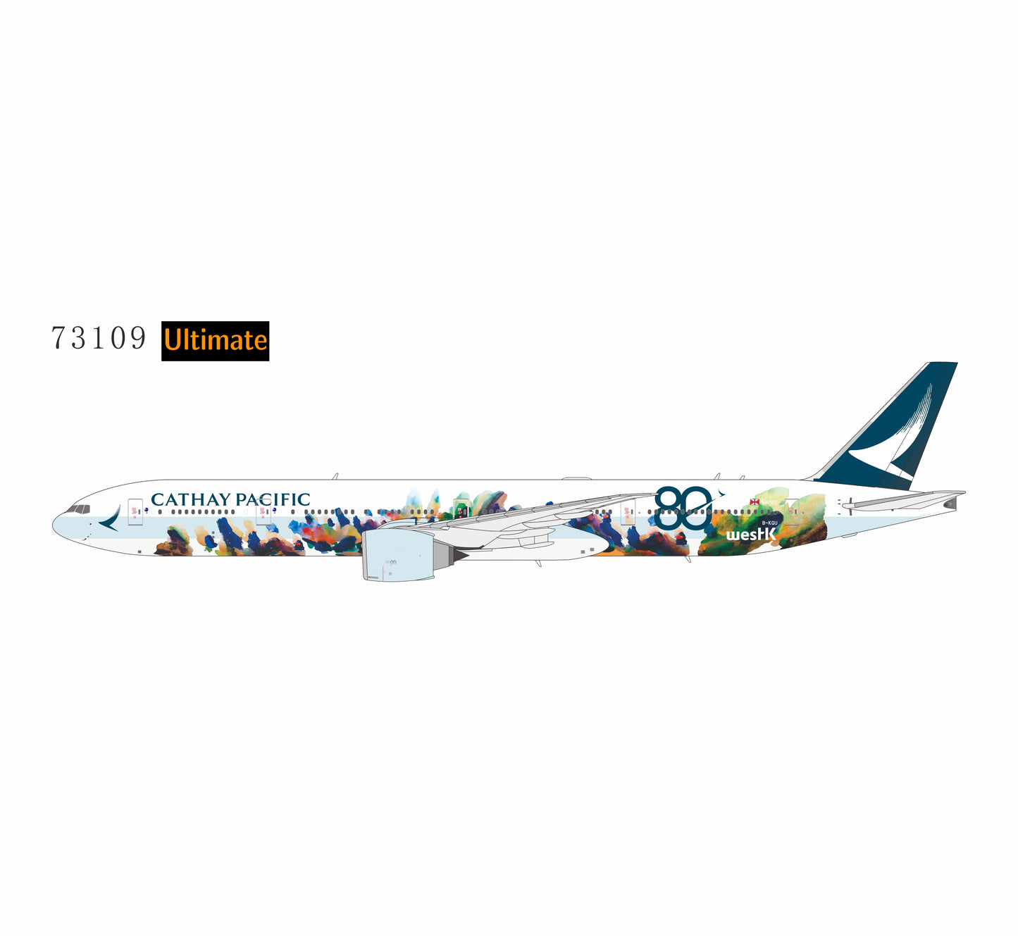 Pre-Order NG ULTIMATE 1:400 Cathay Pacific Boeing 777-300ER B-KQU "Sprit of Hong Kong - 80th" 73109