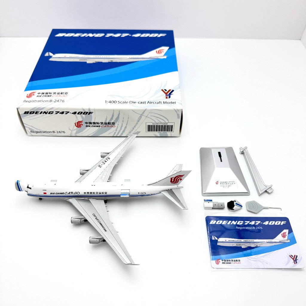 Pre-Order YY Wings 1:400 Air China Boeing 747-400F B-2476 Interactive YY74409D