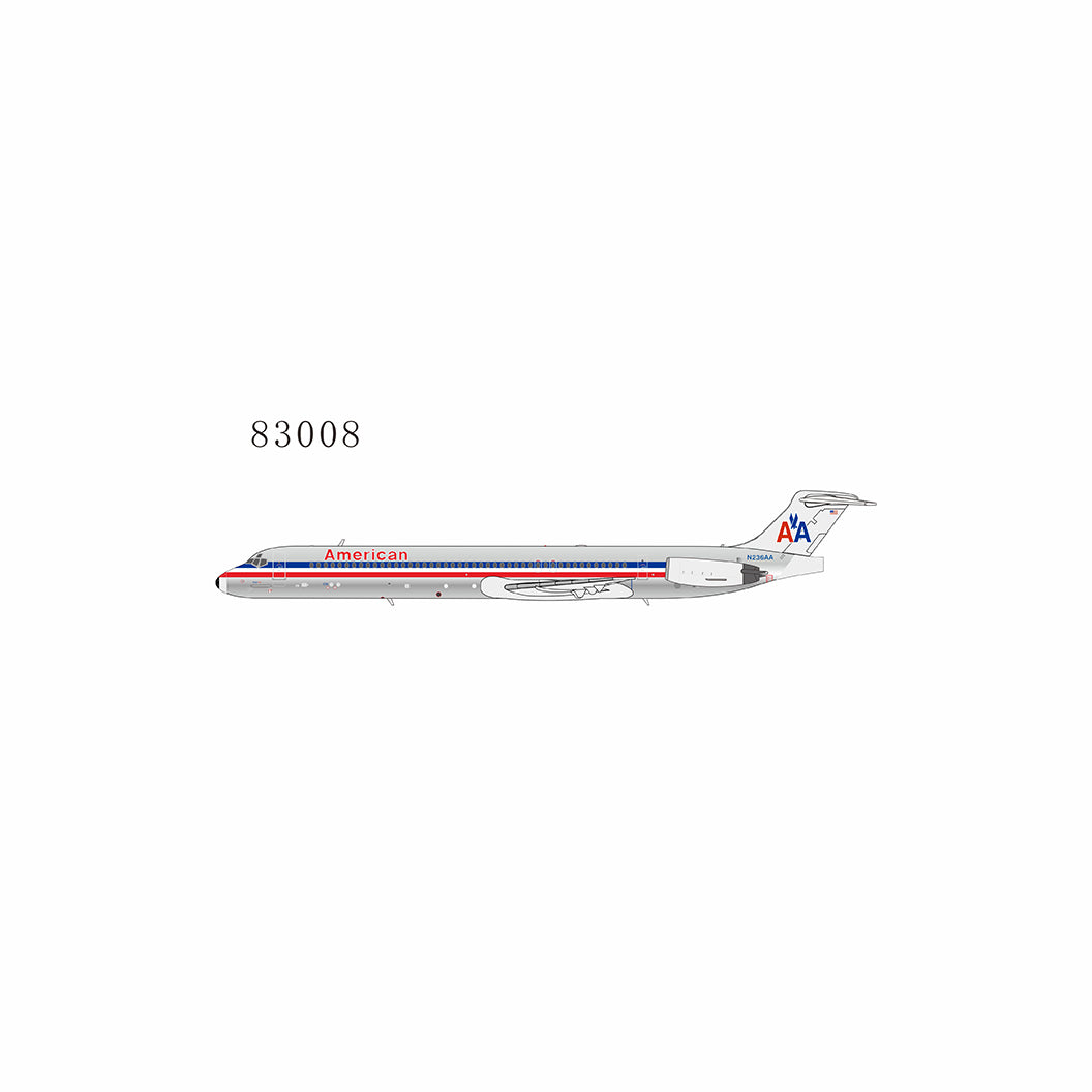 NG Models 1:400 American Airlines MD-82 "Black Nosecone" N236AA NG 83008