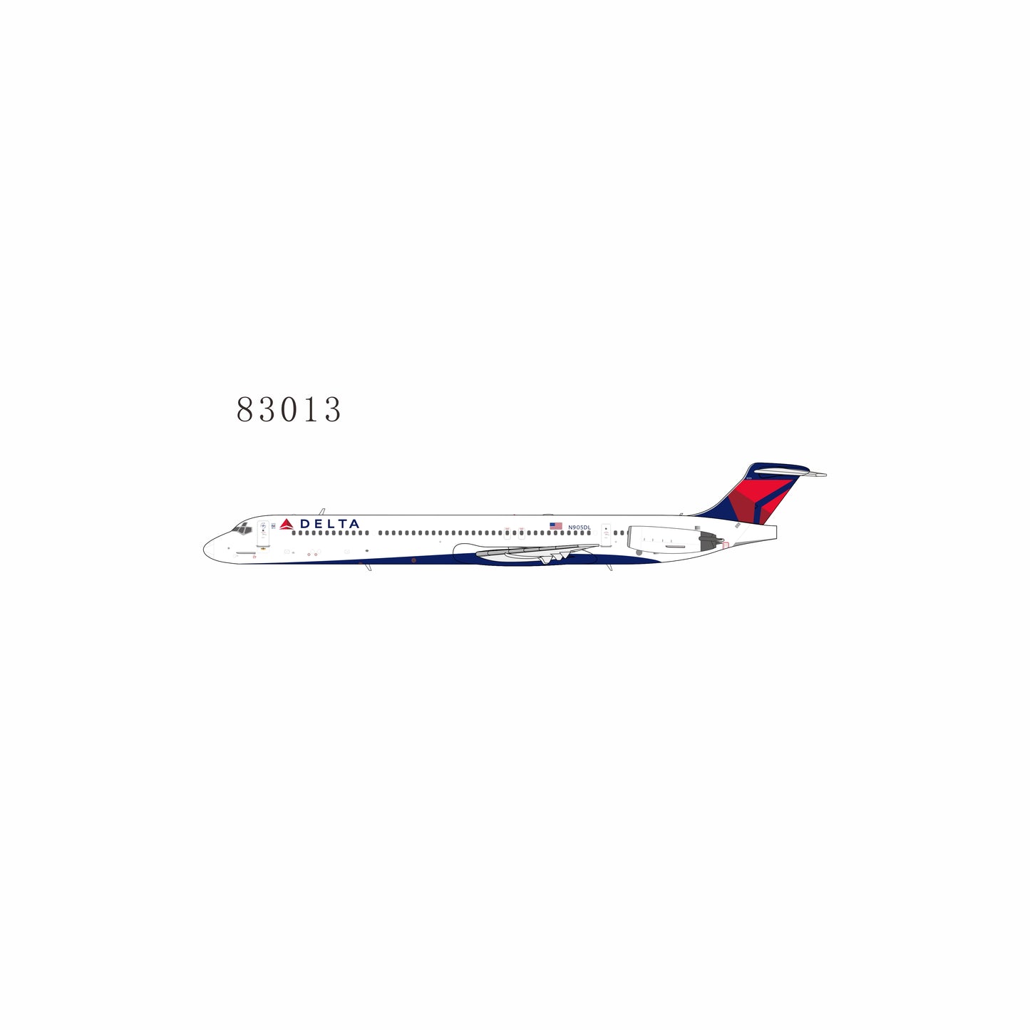NG Models 1:400 Delta Air Lines McDonnell Douglas MD-88 N905DL 83013