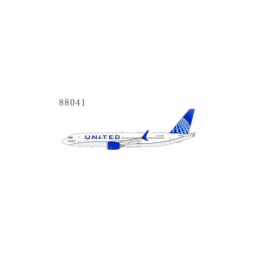 NG Models 1:400 United Airlines 737 MAX 8 N27255 "Aviate sticker" NG 88041