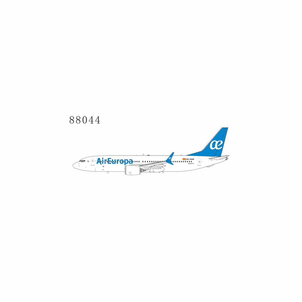 Pre-Order NG Models 1:400 Air Europa Boeing 737 MAX 8 EC-OGS "1st 737 MAX 8 for UX" 88044