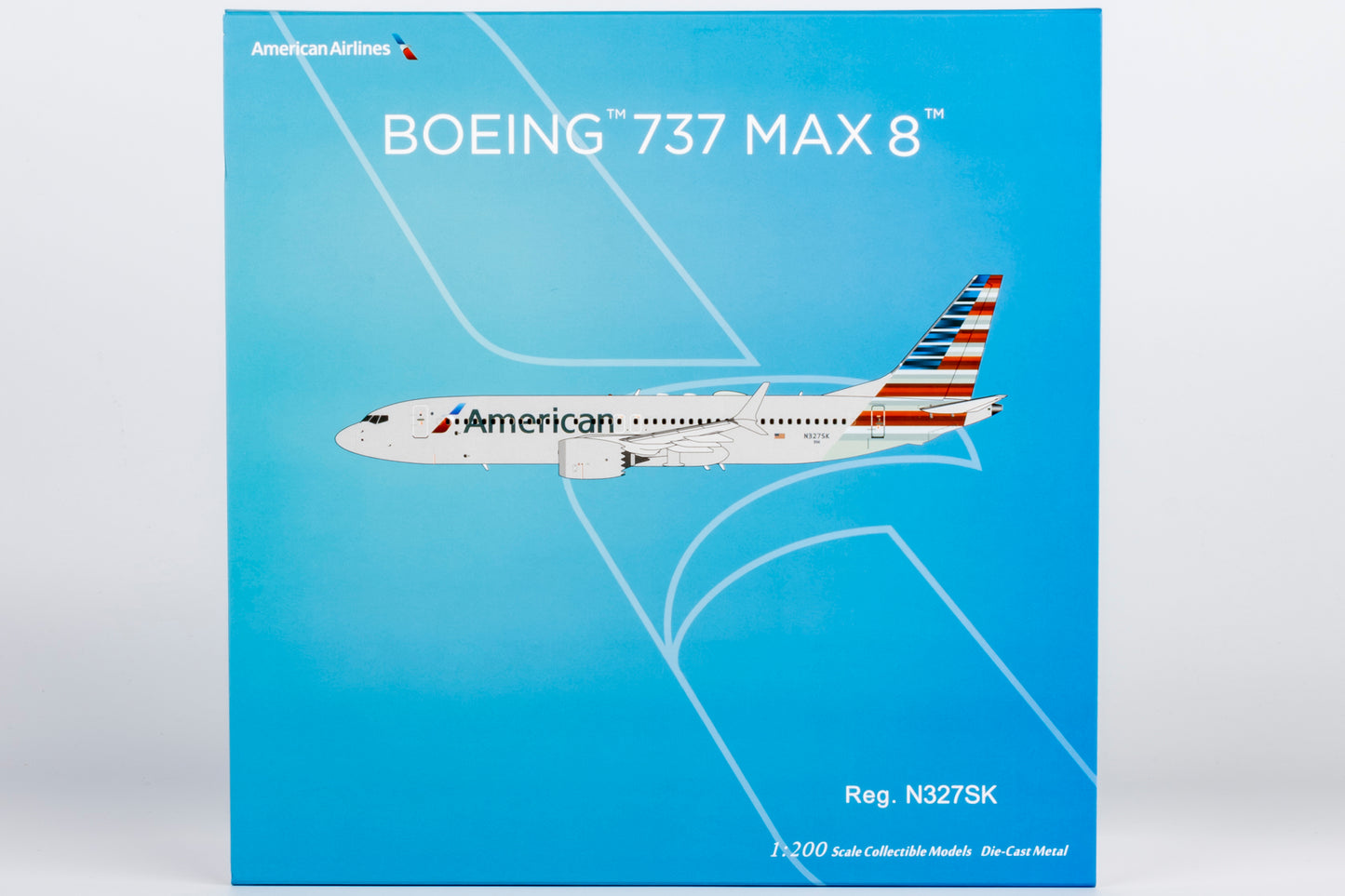 NG Models 1:200 American Airlines Boeing 737 MAX 8 N327SK 92018