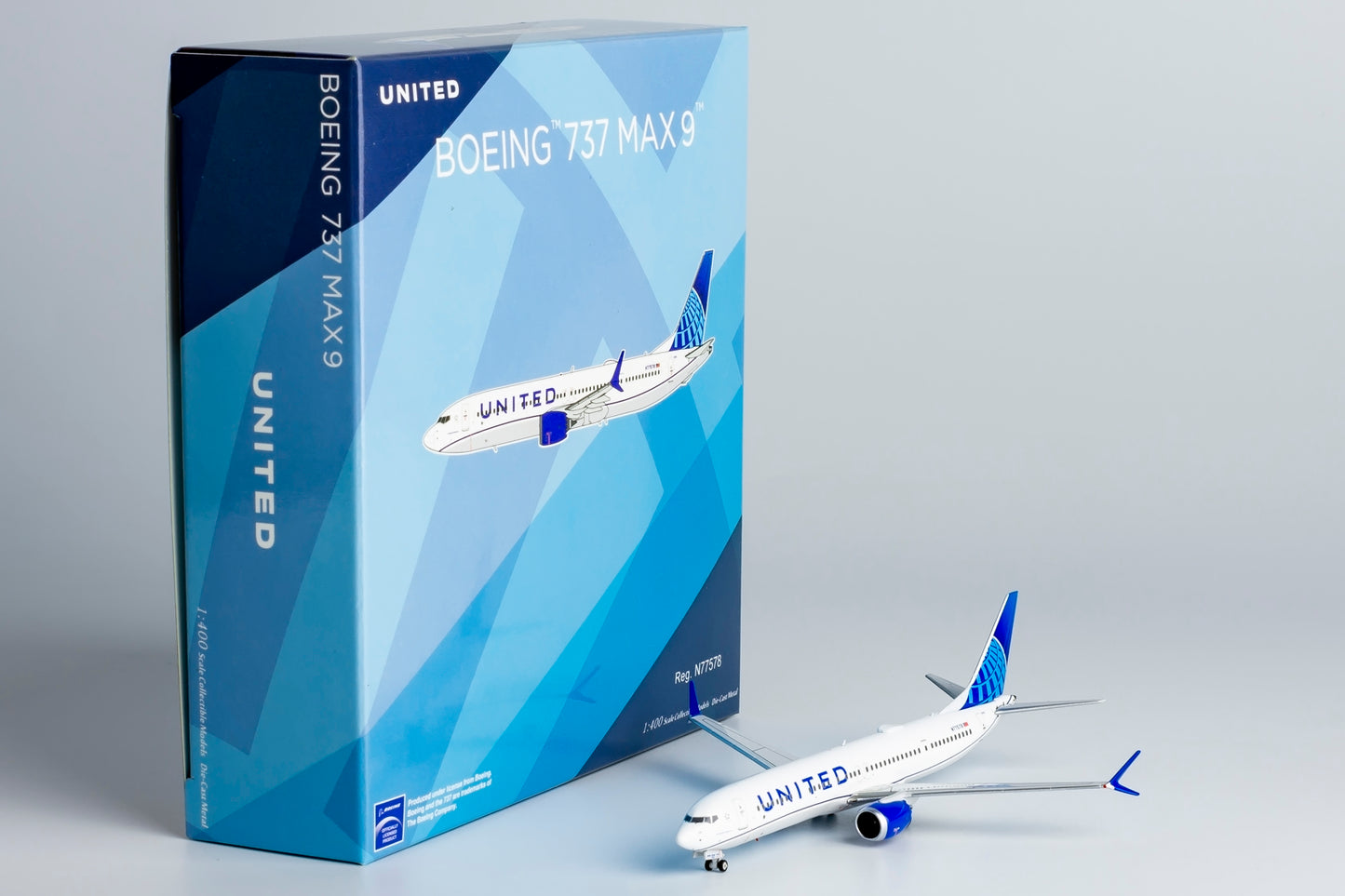 NG Models 1:400 United Airlines Boeing 737 MAX 9 N77578 NG 89013