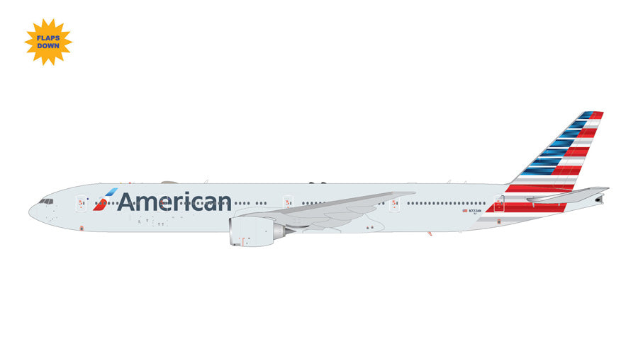 Pre-Order Gemini200 American Airlines Boeing 777-300ER N722AN Flaps Down G2AAL1415F