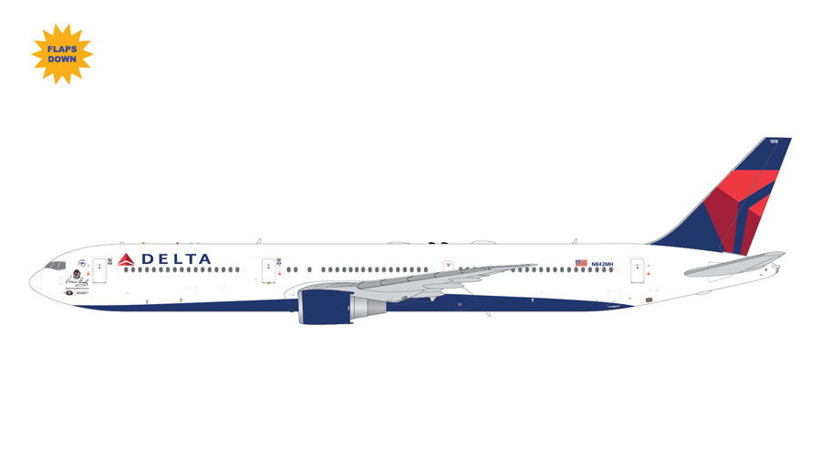 Pre-order Gemini200 Delta Air Lines Boeing 767-400ER N842MH "Vince Dooley" Flaps Down G2DAL1444F