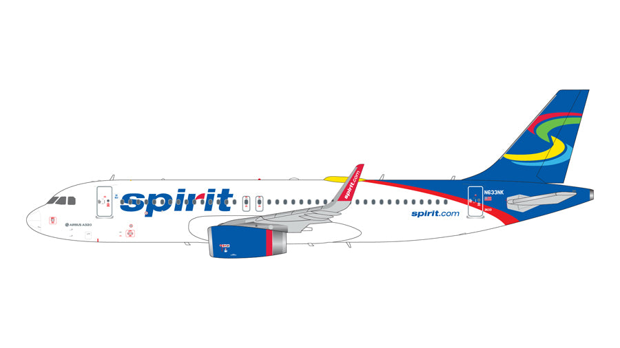 Gemini200 Spirit Airlines A320 N633NK G2NKS1338