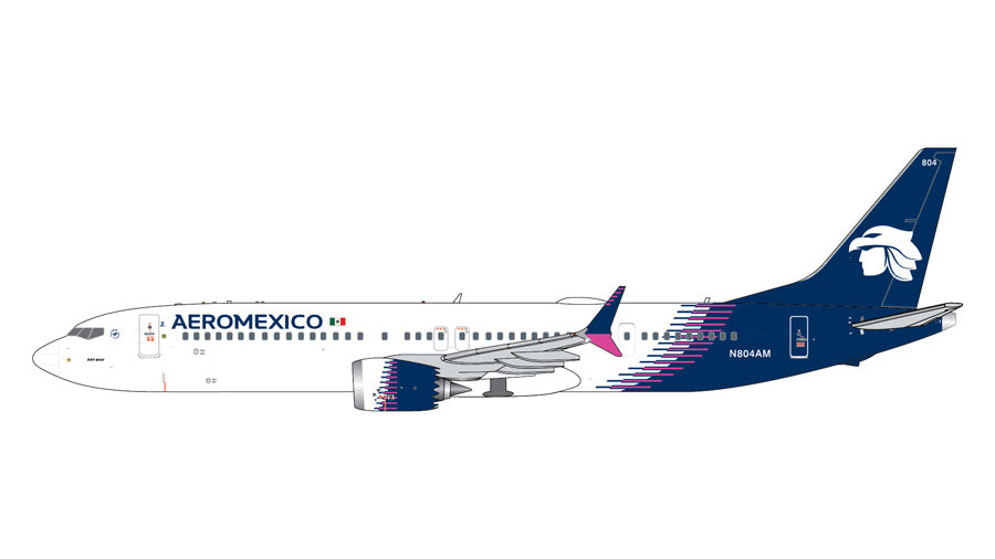 Pre-Order GeminiJets 1:400 Aeromexico Boeing 737 MAX 9 N804AM GJAMX2416